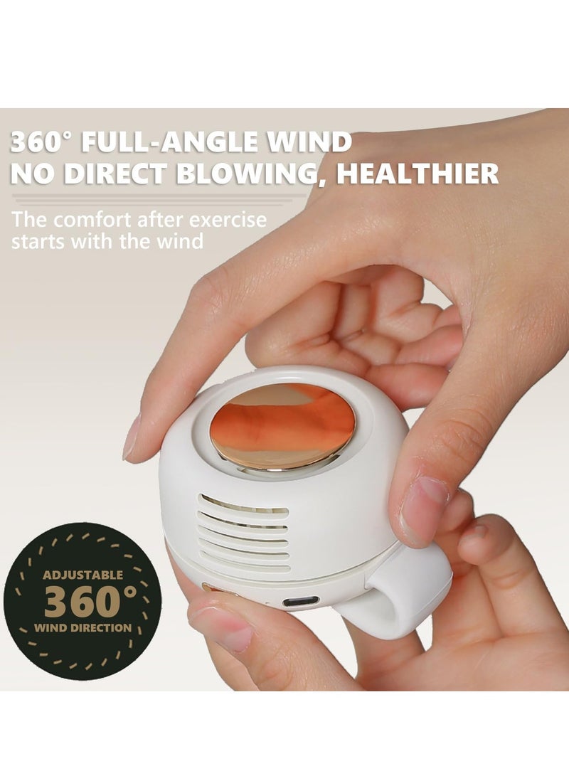 BlueFire 2025 Clip On Fan – Portable Silent Mini Bladeless Fan for Shirt, Waist & Travel | 3-Speed Adjustable Hands-Free Cooling | USB-C Rechargeable (6H Runtime) | Ultra-Quiet (25dB) & Safe for Kids | Outdoor, Office & Hiking Essential - Image 3