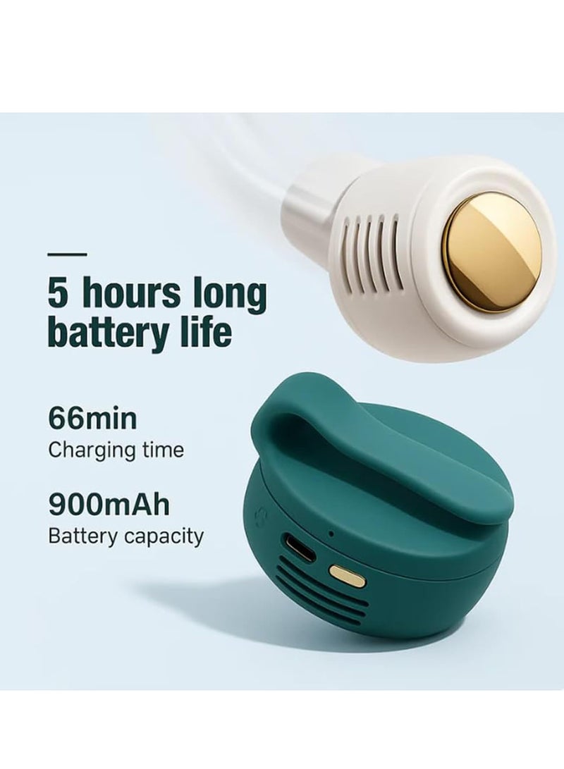 BlueFire 2025 Clip On Fan – Portable Silent Mini Bladeless Fan for Shirt, Waist & Travel | 3-Speed Adjustable Hands-Free Cooling | USB-C Rechargeable (6H Runtime) | Ultra-Quiet (25dB) & Safe for Kids | Outdoor, Office & Hiking Essential - Image 4