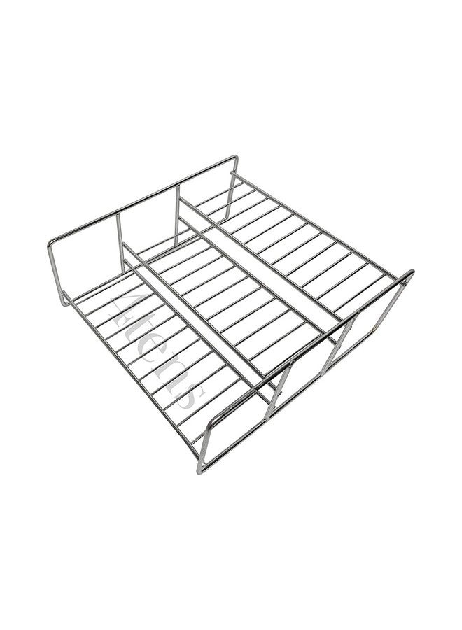 Jugte Modern Stainless Steel 3 Step Kitchen Rack Shelf Pantry Kitchen Countertop Stand Spice Rack Organizer, Bottle Rack Countertop Utensil Holder (Small,28 X 24 X 12 Cm) - Step Shelf - Image 5