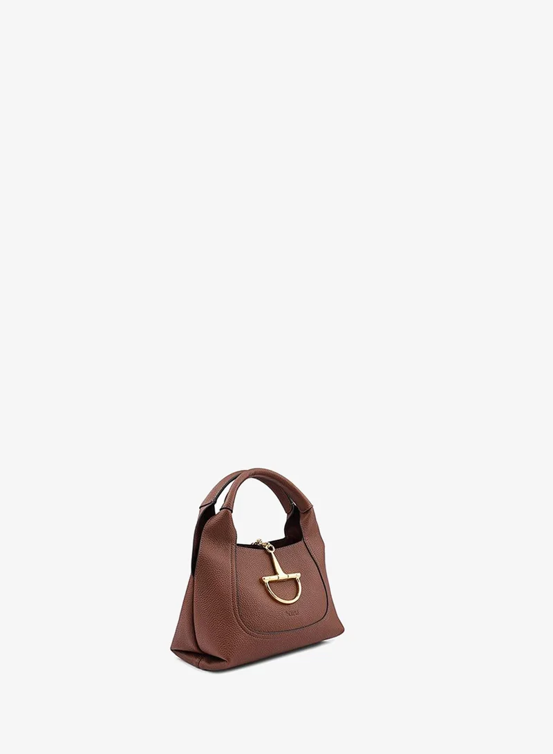Cuple Cuple Textured Zip Shoulder Bag
