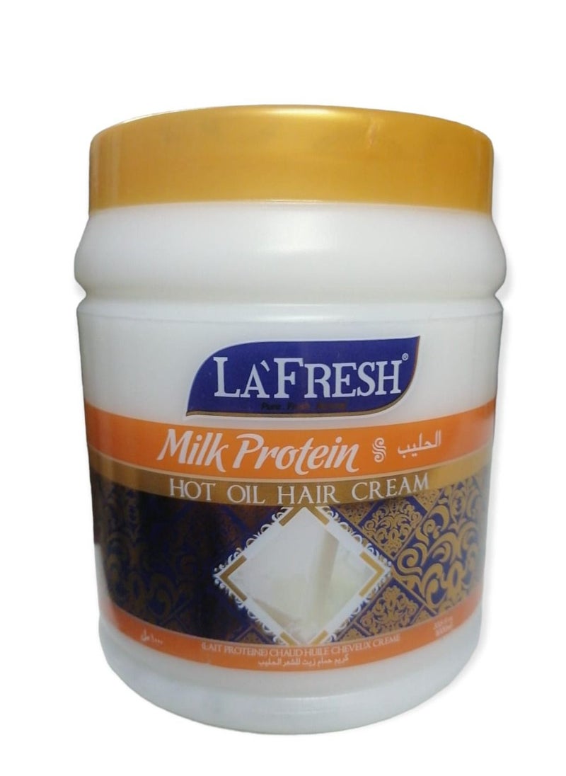 LAFRESH Lavresh Hot Oil Bath Cream with Milk Protein 1000ml 