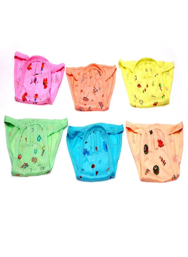 DTR Creation Baby Langot/Nappy for Newborn Babies, Soft Cotton Cloth Diaper for 3-6 Months - Unisex Printed (Pack of 6, Multicolor, M-Size) - Image 4