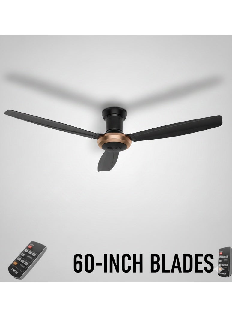 بريفيكس مروحة سقف الفا بريموت باللون الأسود من بريفكس 4 سرعات ، 60 بوصة ، 60-CFA - Image 3