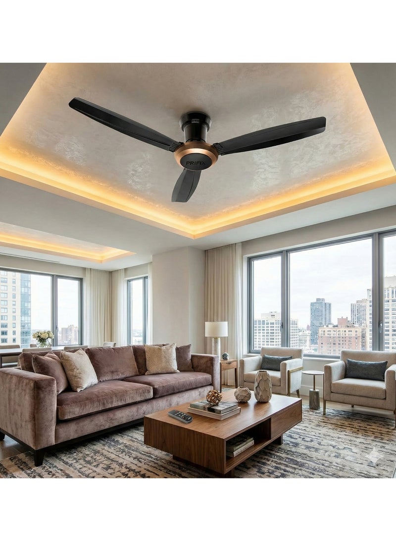 بريفيكس مروحة سقف الفا بريموت باللون الأسود من بريفكس 4 سرعات ، 60 بوصة ، 60-CFA - Image 4