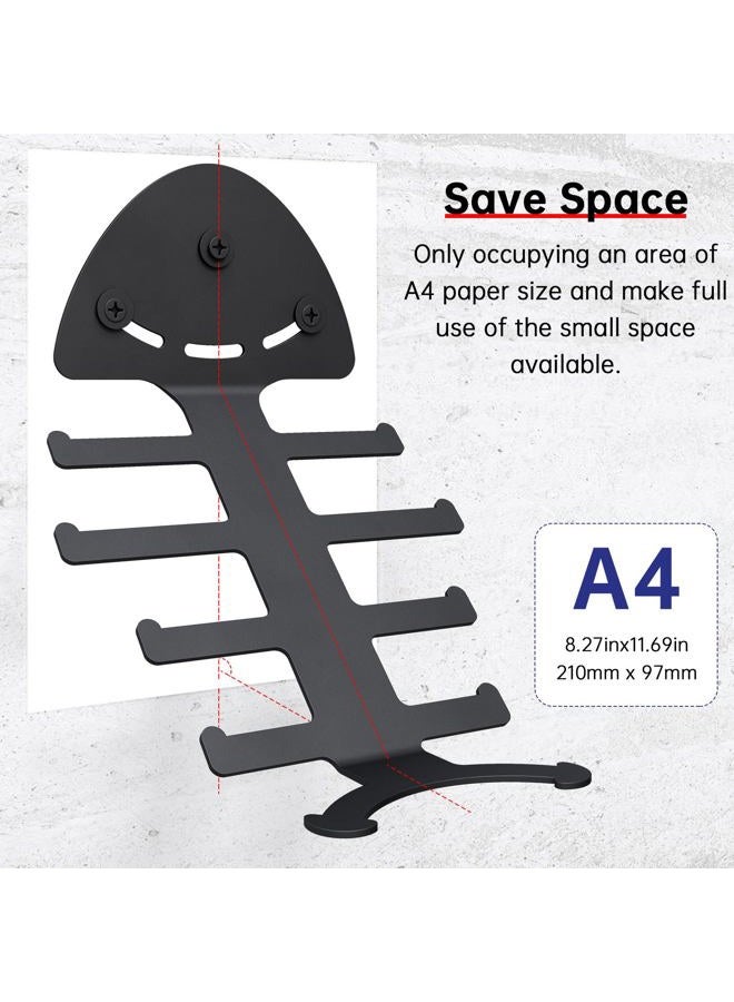 KOMOHOM Exercise Resistance Band Rack Resistance Bands Storage Hanger Gym Equipment Organizer Rack Pull Up Bands Rack Multi-Purpose Gym Equipment Storage Rack - Image 4