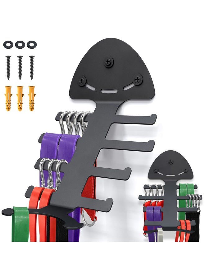 KOMOHOM Exercise Resistance Band Rack Resistance Bands Storage Hanger Gym Equipment Organizer Rack Pull Up Bands Rack Multi-Purpose Gym Equipment Storage Rack - Image 5