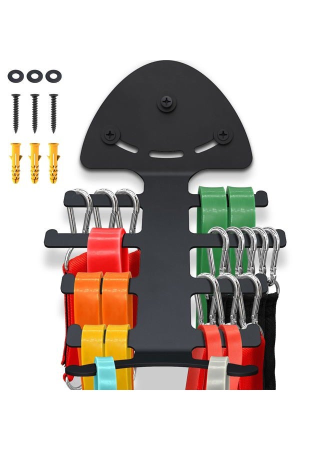 KOMOHOM Exercise Resistance Band Rack Resistance Bands Storage Hanger Gym Equipment Organizer Rack Pull Up Bands Rack Multi-Purpose Gym Equipment Storage Rack - Image 1