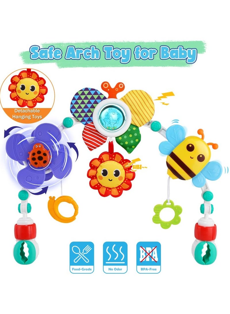 هوانجر لعبة قوس عربة الاطفال- , للتعديل تناسب سرير والعربة ومقعد وهدايا الاطفال. - Image 4