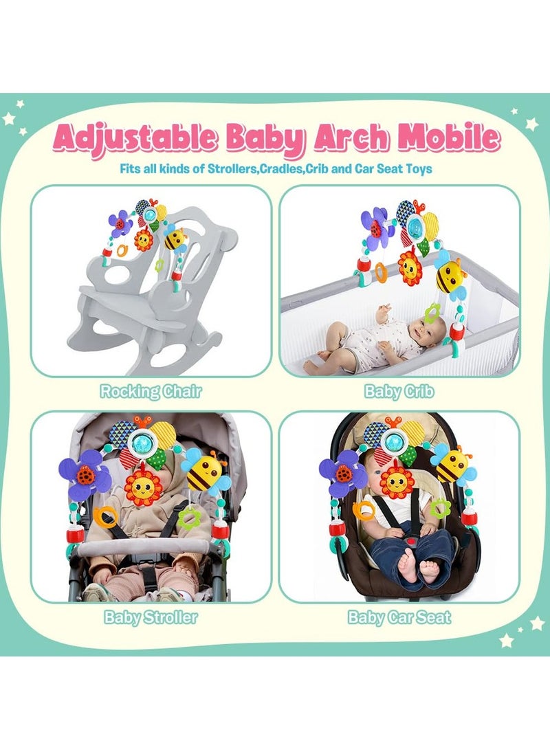 هوانجر لعبة قوس عربة الاطفال- , للتعديل تناسب سرير والعربة ومقعد وهدايا الاطفال. - Image 5