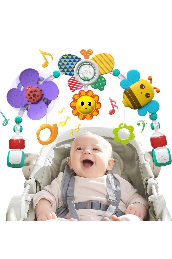 هوانجر لعبة قوس عربة الاطفال- , للتعديل تناسب سرير والعربة ومقعد وهدايا الاطفال. - Image 1