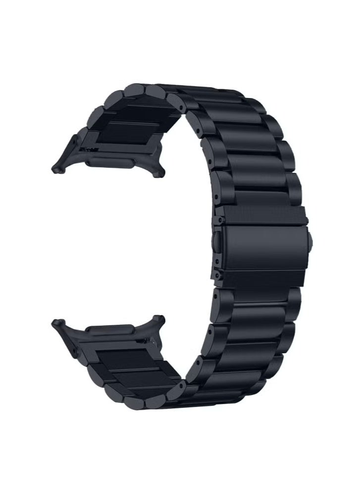 جينيكست سوار ساعة سامسونج جالاكسي واتش 8 44 مم/40 مم/واتش 8 كلاسيك 46 مم مصنوع من سبائك التيتانيوم بثلاث حبات - أسود - Image 3