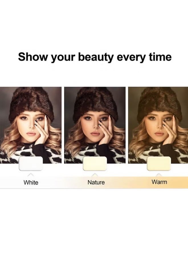 Bukela Photography Light Clip on Phone Laptop For Selfie Live Broadcasting Conference Online Lesson Makeup TikTok Videos High Brightness 66 Beads Multiple Modes Black - Image 4