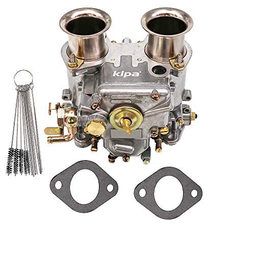 KIPA Carburetor Replace for 40 DCOE 40mm Twin Choke Carb Part Number 19550.174 Fit 1975-1992 VW water cooled 8V Engines - Image 1