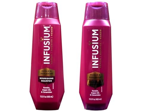 Infusium Moisturize & Replenish Shampoo and Conditoner 13.5oz Each - Image 1