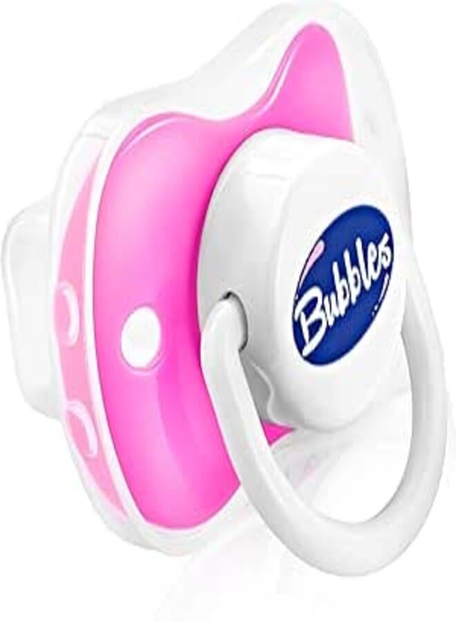 Bubbles pacifier beveled - rose