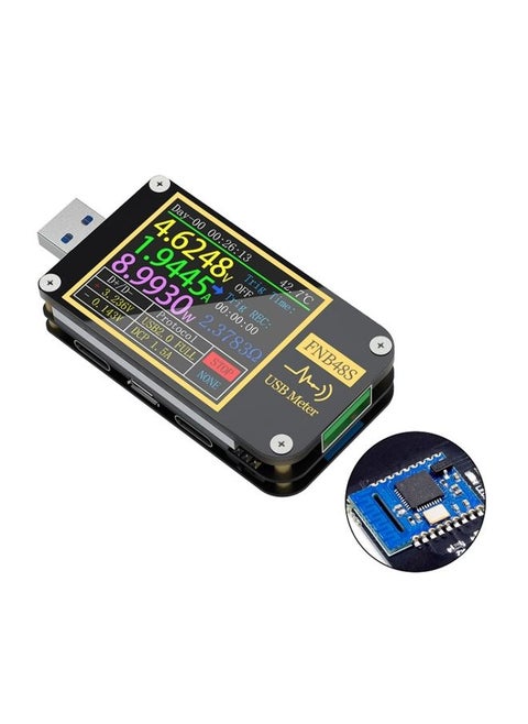 FNIRSI FNB48S USB Voltage Ammeter Multifunctional Fast Charge Tester, Specification: Bluetooth