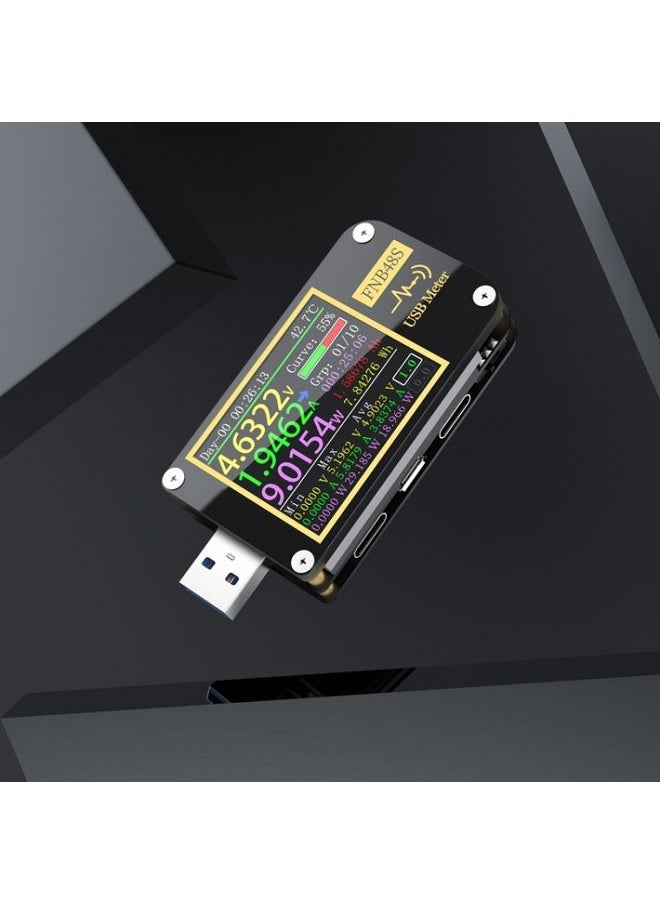 FNIRSI FNB48S USB Voltage Ammeter Multifunctional Fast Charge Tester, Specification: Bluetooth