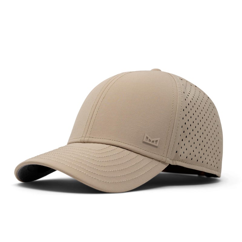 melin A-Game Hydro, Khaki, Menâ€™s Performance Snapback Hats, Water-Resistant Fitted Baseball Caps for Men & Women, Golf, Running, or Workout Hat, Medium-Large - Image 1
