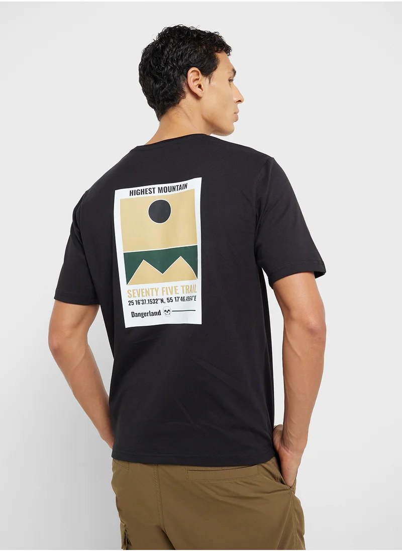 سفنتي فايف Oversized Graphic T-Shirt