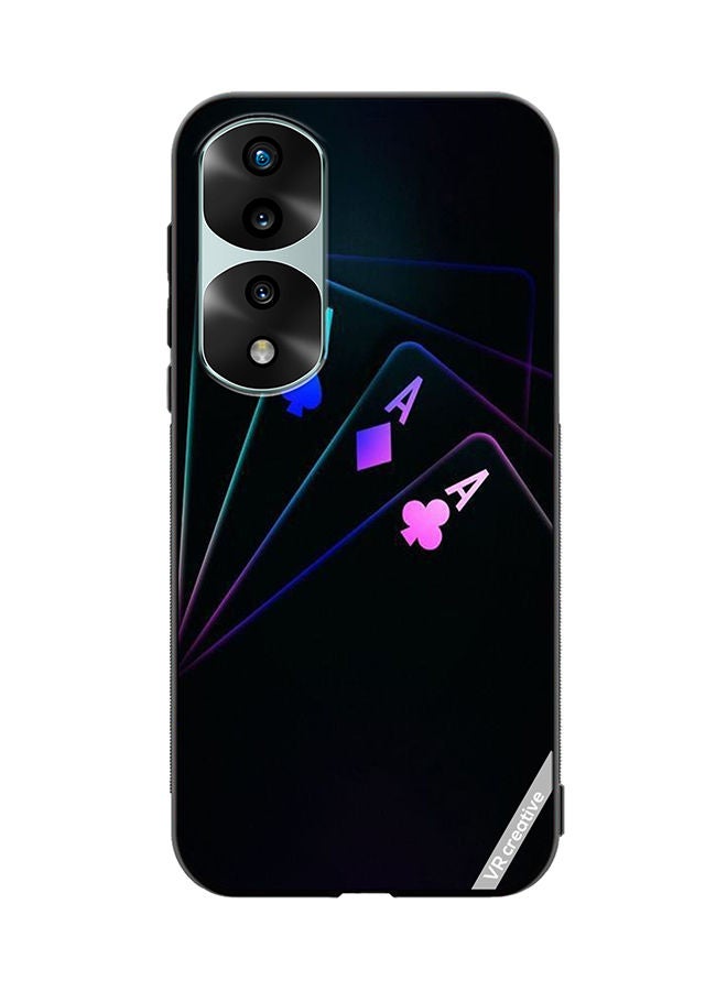 VR CREATIVE Protective Case Cover For Honor 70 Pro Cards A Design Multicolour - Image 1
