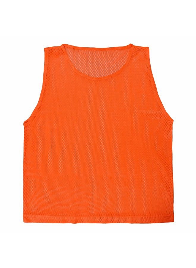Athllete LITEMESH Pinnies (Set of 12/24 Practice Vests) Youth Pinnies, Pennies for Sports Youth, and Scrimmage Vests, 6-neon Yellow + 6 Orange, Teen/Adult - Image 4