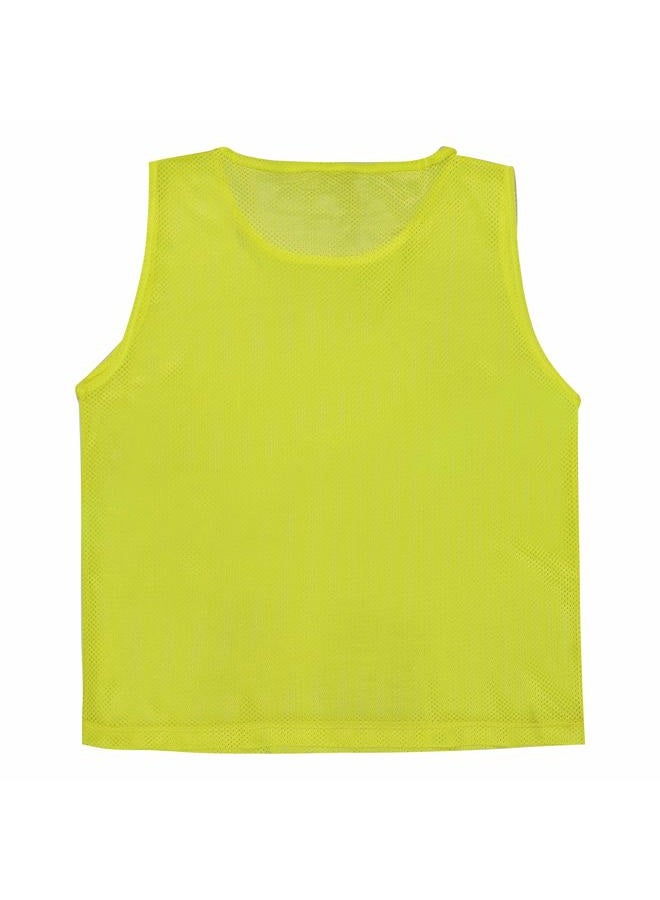 Athllete LITEMESH Pinnies (Set of 12/24 Practice Vests) Youth Pinnies, Pennies for Sports Youth, and Scrimmage Vests, 6-neon Yellow + 6 Orange, Teen/Adult - Image 3