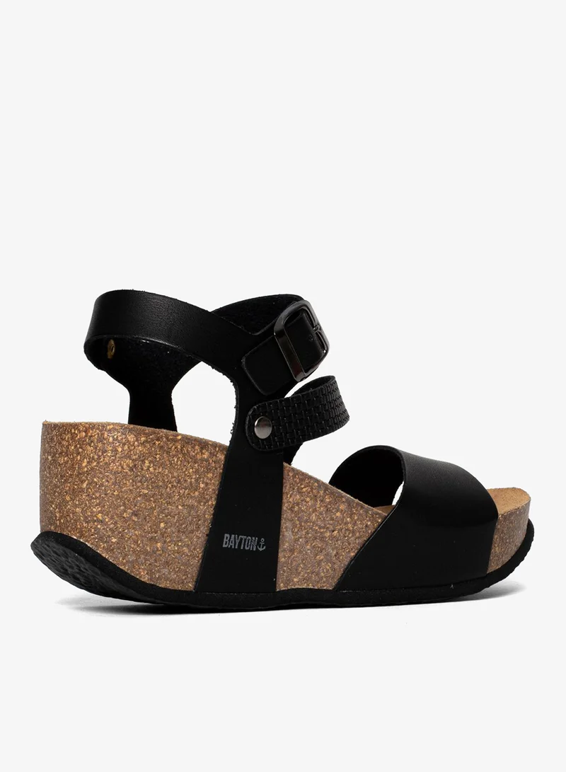 BAYTON  Melilla Strappy Mid Heel Wedges for Women | Best Price UAE