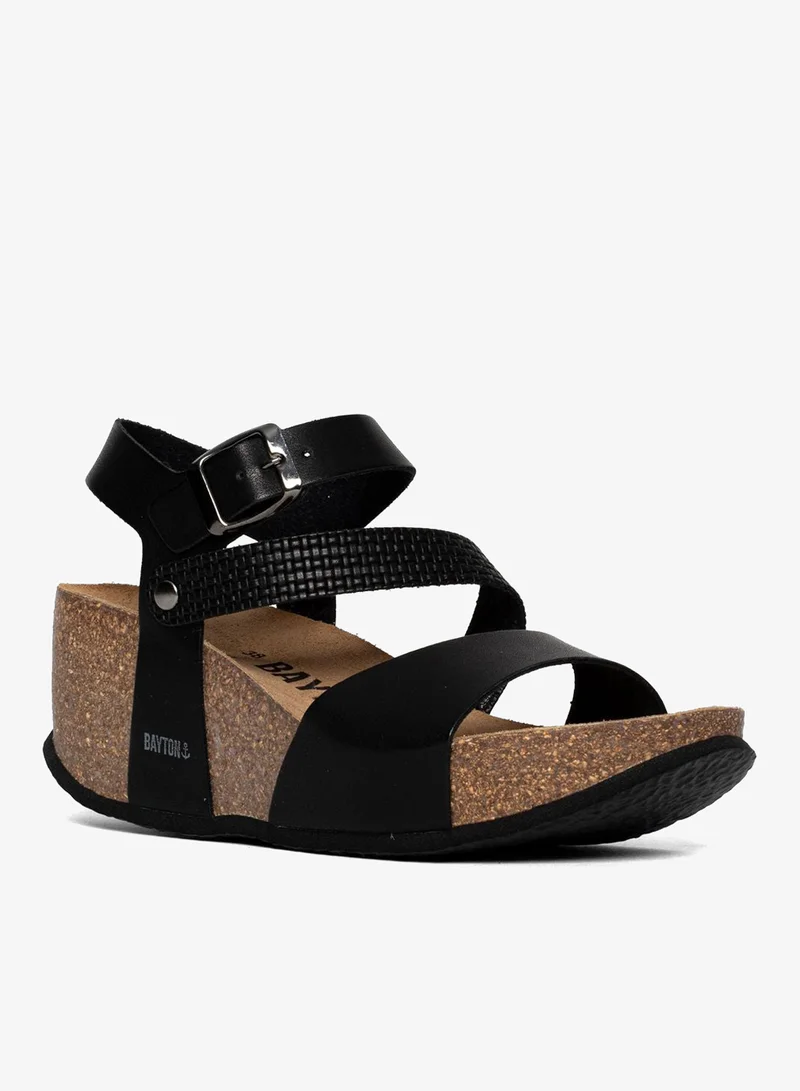 BAYTON  Melilla Strappy Mid Heel Wedges for Women | Best Price UAE
