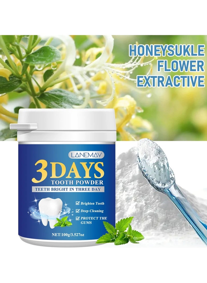 LANEMAY Blue Tooth Powder Deep Clean Teeth Whitening Fresh Breath Gum Protection Stain Removal Oral Care - Image 4