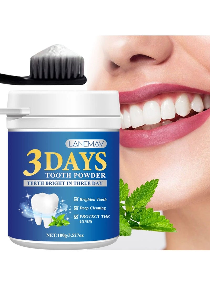LANEMAY Blue Tooth Powder Deep Clean Teeth Whitening Fresh Breath Gum Protection Stain Removal Oral Care - Image 1