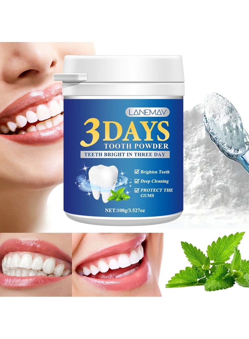 LANEMAY Blue Tooth Powder Deep Clean Teeth Whitening Fresh Breath Gum Protection Stain Removal Oral Care - Image 2