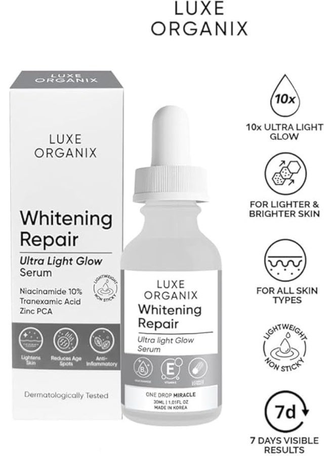 Luxe Organix Whitening Repair Niacinamide 10% Serum - Image 2