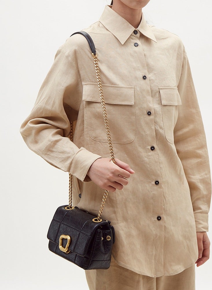 سونغمونت حقيبة الشوكولاته مصمم سلسلة لينة حقيبة الهاتف المحمول حقيبة صغيرة مربعة - Image 3