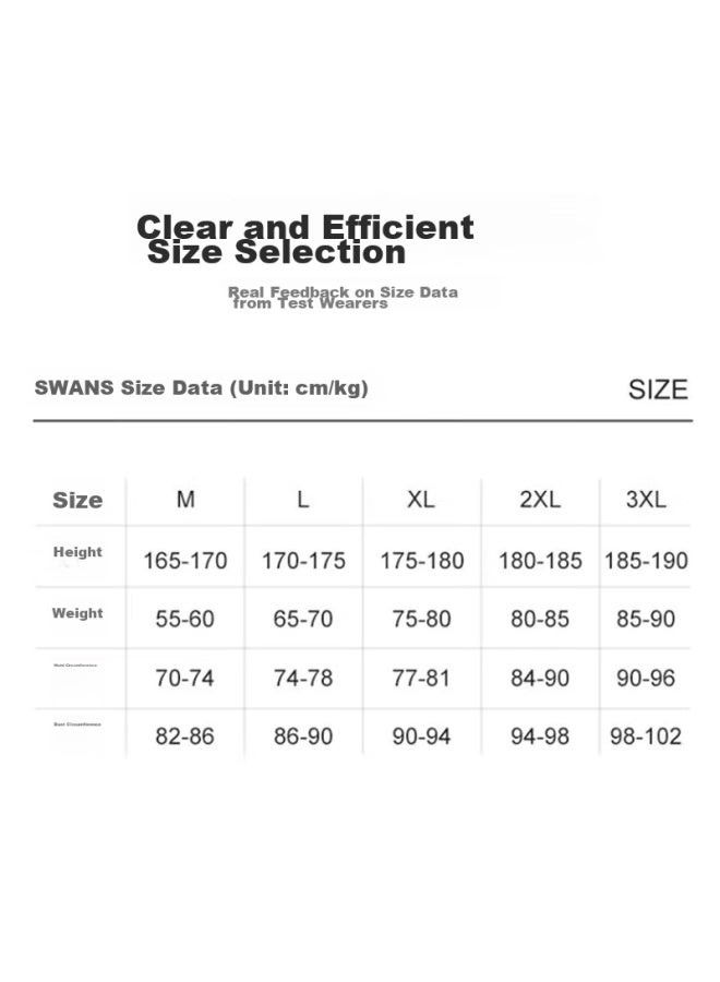 Speed Vision Suanshi Swans Men's Swimwear Top, Long Sleeve, Sun Protection, Quick-drying, Surfing Suit, Diving Professional Men's Swimwear, Black And Gray, 3XL - Image 5