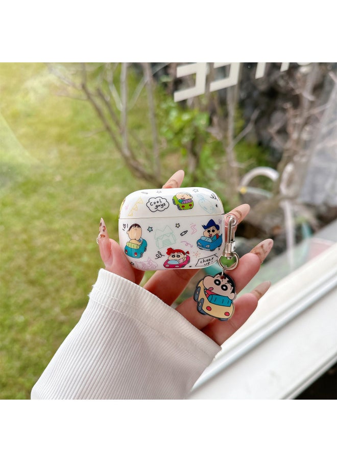 Generic - Bumper Car Small Application Airpods4 Generation For Apple Wireless Bluetooth Earphone Set Pro1/2/3/4 Generation Protective Case-Color:Collision Car Xiaoxin + Pendant-Applicable Models:Airpods Pro/pro2 - Image 1