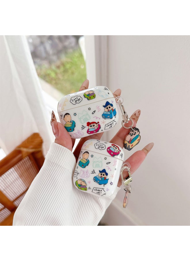 Generic - Bumper Car Small Application Airpods4 Generation For Apple Wireless Bluetooth Earphone Set Pro1/2/3/4 Generation Protective Case-Color:Collision Car Xiaoxin + Pendant-Applicable Models:Airpods Pro/pro2 - Image 1