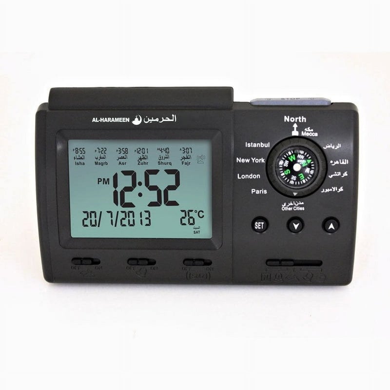 Automatic Digital Clock Islamic Azan Muslim Prayer  Azan Clock for Desktop Table Clock Home Decorations Black - Image 5