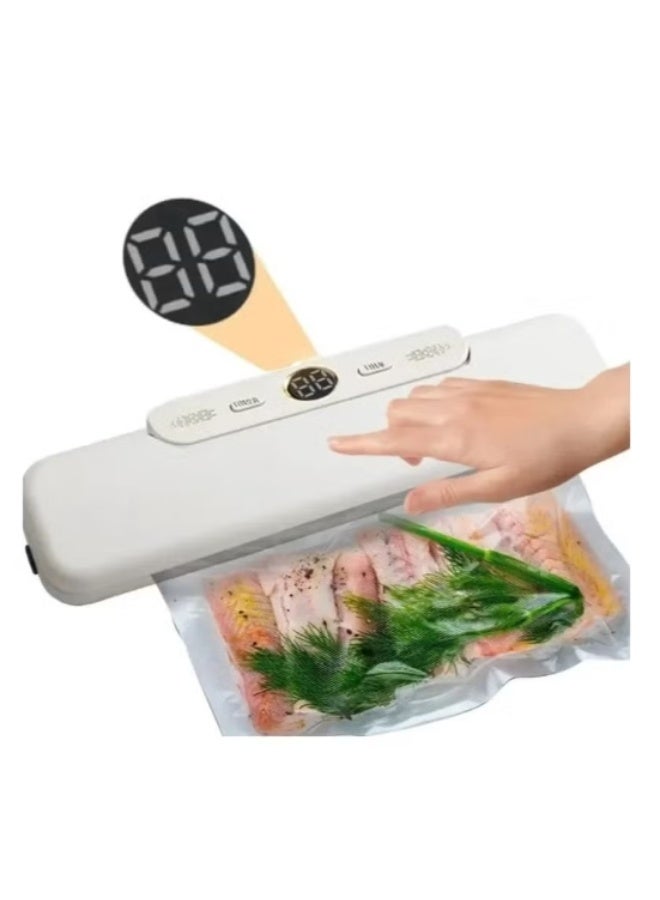 Portable mini vacuum food packaging machine, dry and wet food preservation machine, fully automatic packaging machine, vacuum bag sealer - Image 1