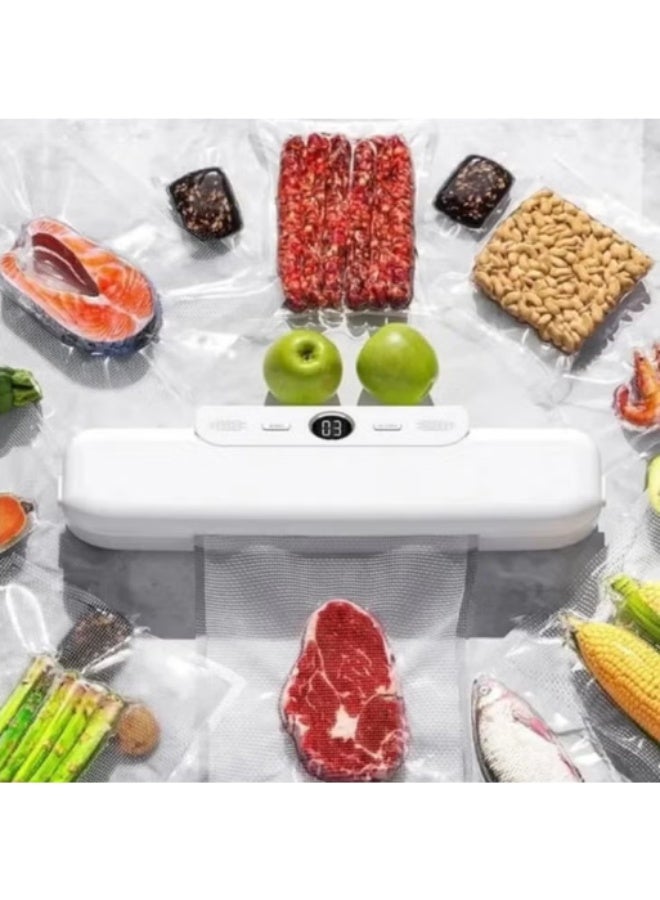Portable mini vacuum food packaging machine, dry and wet food preservation machine, fully automatic packaging machine, vacuum bag sealer - Image 2