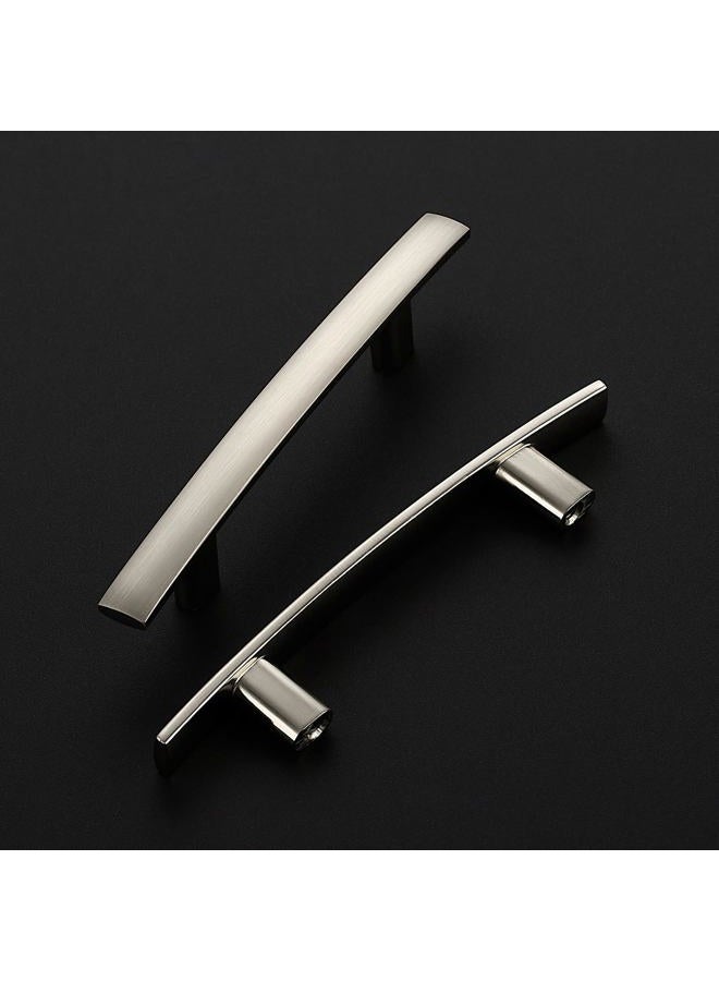 Ravinte Decor 30 Pack Cabinet Handles 3" Hole Center - Curved Cabinet Pulls Brushed Nickel Drawer Pulls for Kitchen Cabinet Cupboard Solid Pulls for Dresser Drawer Arch Cabinet Hardware - Image 2