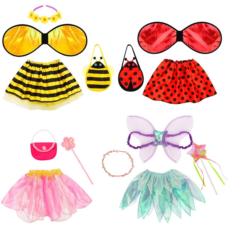 Fedio Dress up Clothes for Little Girls - Kids Dress up & Pretend Play Princess Dress up Trunk Costume for Girls 3-6 Years - Image 2