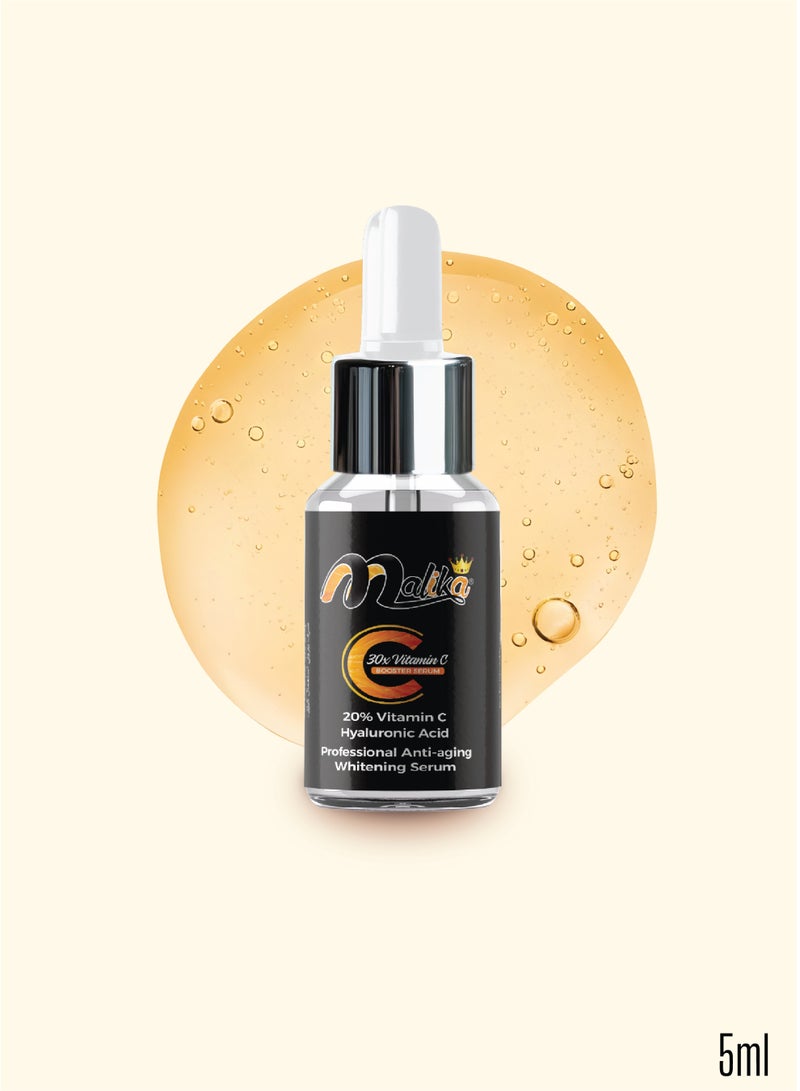 مليكا مالیكا سيروم فيتامين C بقوة 30X حجم 5ml | سيروم إشراق البشرة | مُزيل البقع الداكنة للوجه | سيروم مضاد للشيخوخة - Image 1