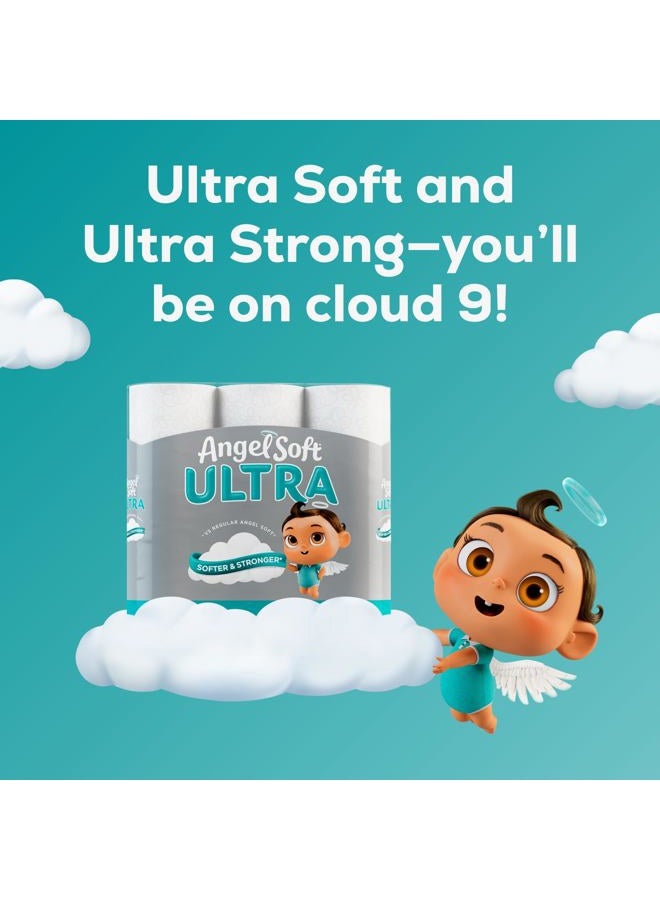 Angel Soft ورق تواليت ® ألترا، 6 لفات ميغا، 2-طبقة مناديل حمام - Image 4