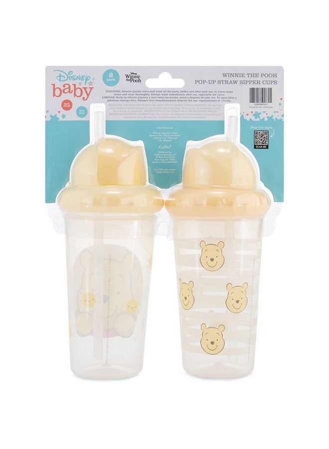 ديزني أكواب شرب ديزني للأطفال الصغار للأولاد والبنات | عبوة من كوبين بسعة 10 أونصات مع شفاطة وغطاء | زجاجة مياه زرقاء متينة ومضادة للتسرب للسفر للأطفال الصغار - Image 2