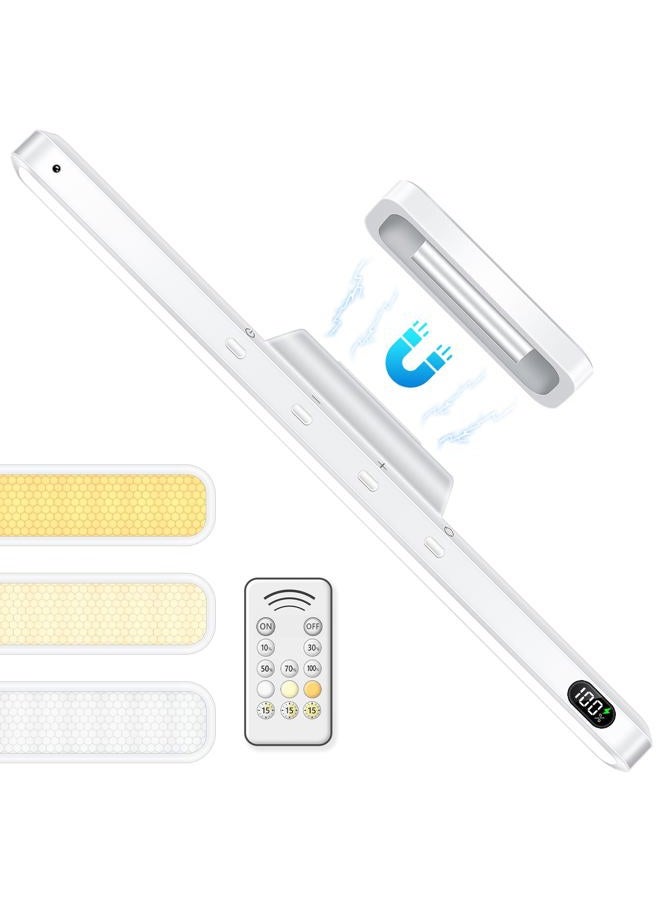 WILLED 3 W LED Under-Unit Light Kitchen with Remote Control, Rechargeable Make-Up Light for Mirror, 3 Colour Temperatures, Under-Unit Light Kitchen for Cupboard, Wardrobe, Bathroom and Desk - Image 1