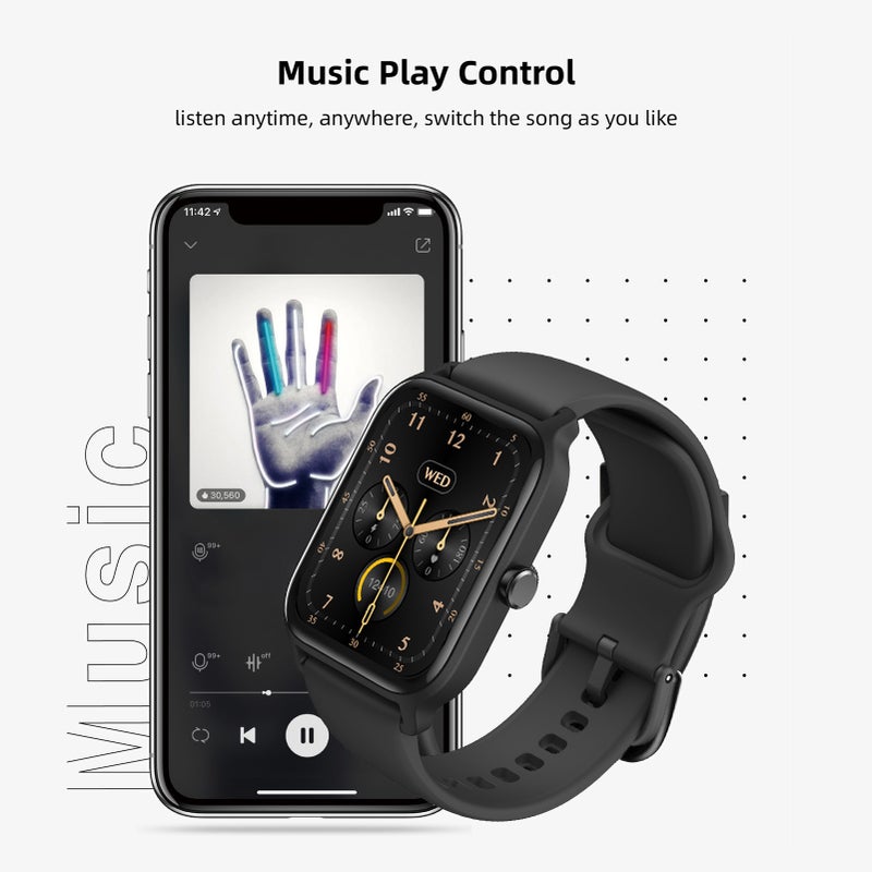 1.8inch Smart Watch IP68 SmartWatch for Men Women BT5.3 for Android iOS Phones Heart Rate Monitoring Exercise Records - Image 4