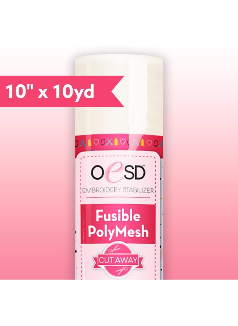 OESD Fusible Polymesh Cut Away Embroidery Stabilizer 10 x 10 Yd Roll  - Image 2