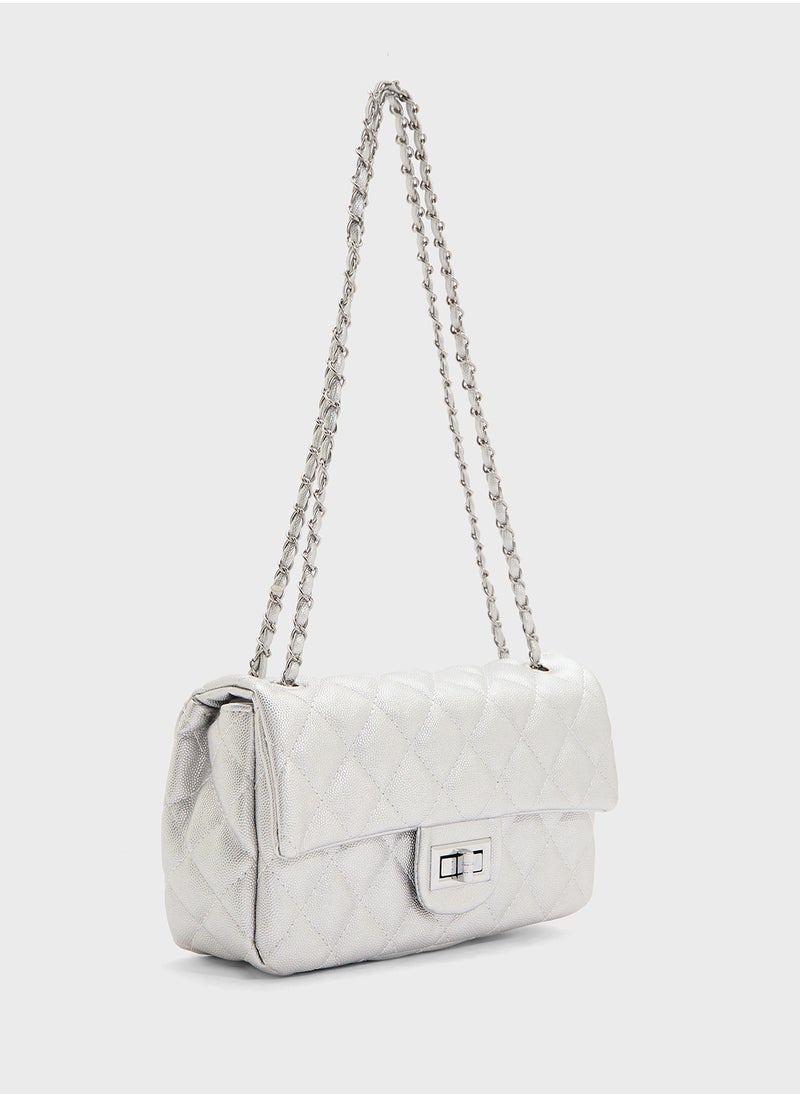 ELLA Classic Quilted Crossbody Bag  - Image 3