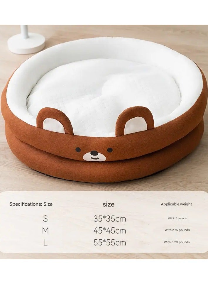 A.M Soft Warm Cat Cave Bed Cat Houses for Winter, Warm Cat Sleep Nest Anti-Slip & Water-Resistant Bottom Lovely Shape - Image 2