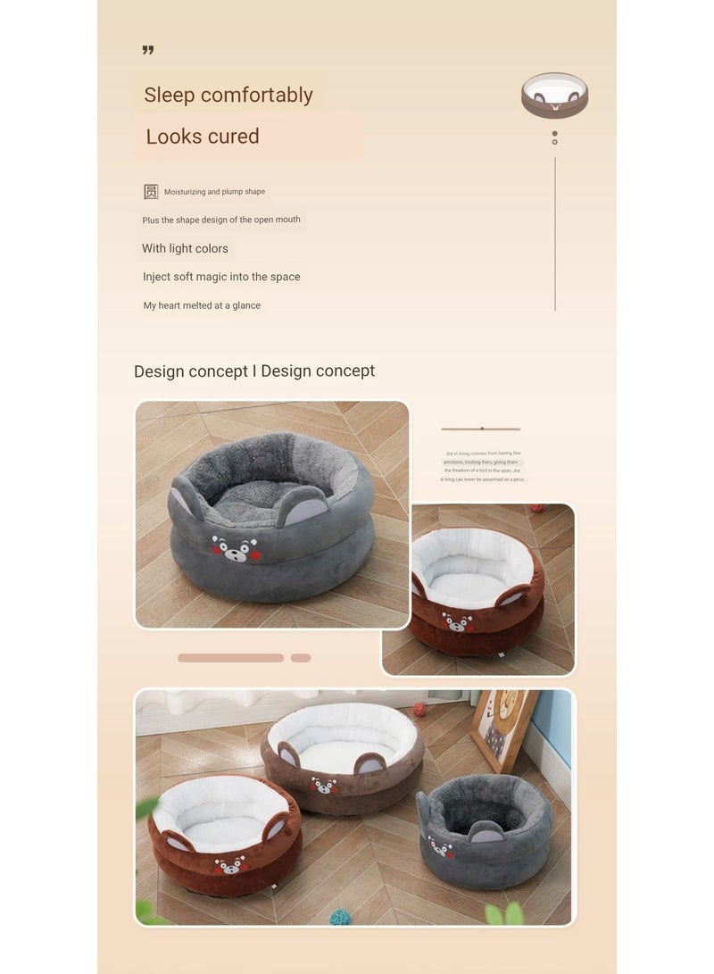 A.M Soft Warm Cat Cave Bed Cat Houses for Winter, Warm Cat Sleep Nest Anti-Slip & Water-Resistant Bottom Lovely Shape - Image 5